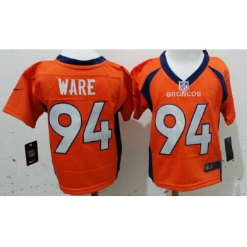 Nike Denver Broncos #94 DeMarcus Ware Orange Toddlers Jersey
