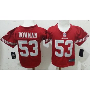 Nike San Francisco 49ers #53 Navorro Bowman Red Toddlers Jersey