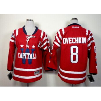 Washington Capitals #8 Alex Ovechkin 2015 Winter Classic Red Kids Jersey