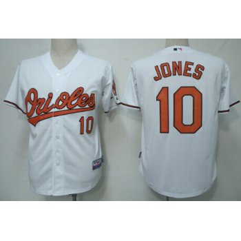 Baltimore Orioles #10 Adam Jones White Kids Jersey