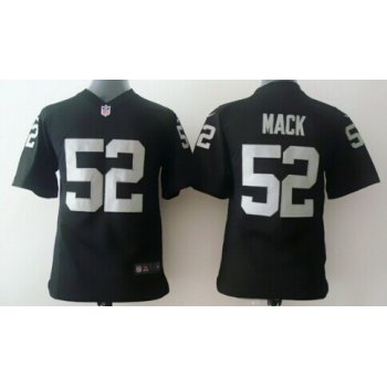Nike Oakland Raiders #52 Khalil Mack Black Game Kids Jersey