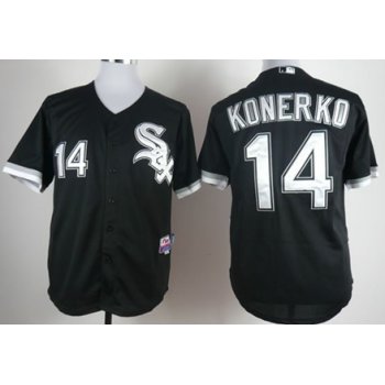 Chicago White Sox #14 Paul Konerko Black Kids Jersey