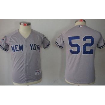 New York Yankees #52 C.C. Sabathia Gray Kids Jersey
