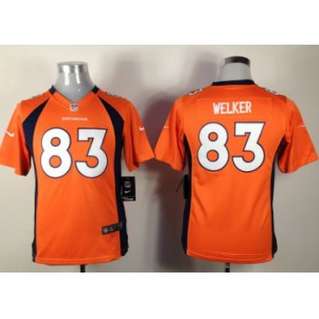Nike Denver Broncos #83 Wes Welker Orange Game Kids Jersey