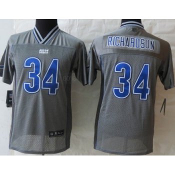 Nike Indianapolis Colts #34 Trent Richardson 2013 Gray Vapor Kids Jersey
