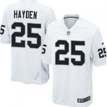 Nike Oakland Raiders #25 D.J. Hayden White Game Kids Jersey