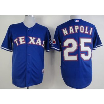 Texas Rangers #25 Mike Napoli Blue Kids Jersey