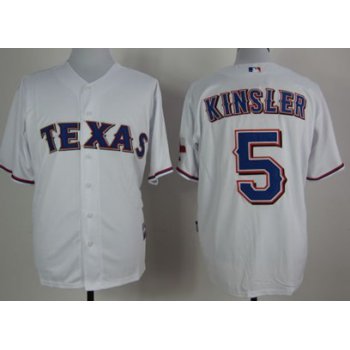 Texas Rangers #5 Ian Kinsler White Kids Jersey