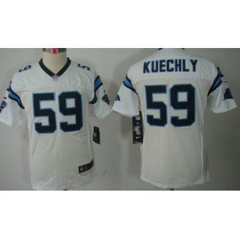 Nike Carolina Panthers #59 Luke Kuechly White Limited Kids Jersey