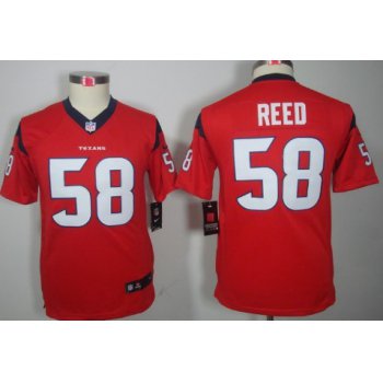 Nike Houston Texans #58 Brooks Reed Red Limited Kids Jersey