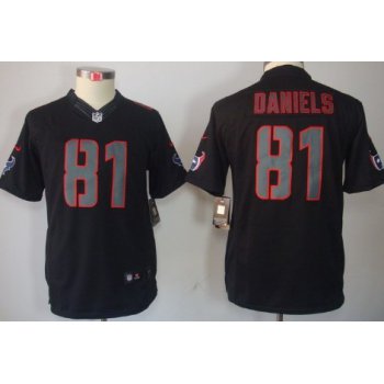 Nike Houston Texans #81 Owen Daniels Black Impact Limited Kids Jersey