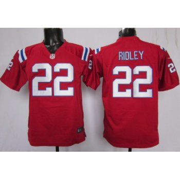 Nike New England Patriots #22 Stevan Ridley Red Games Kids Jersey
