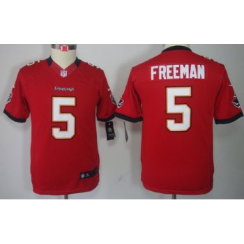 Nike Tampa Bay Buccaneers #5 Josh Freeman Red Limited Kids Jersey