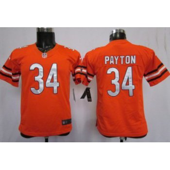Nike Chicago Bears #34 Walter Payton Orange Kids Jersey