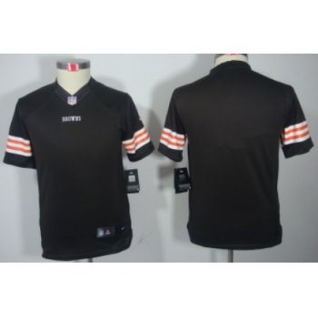 Nike Cleveland Browns Blank Brown Limited Kids Jersey