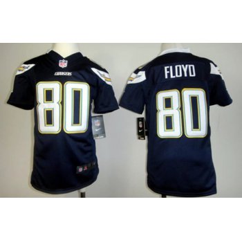 Nike San Diego Chargers #80 Malcom Floyd Navy Blue Game Kids Jersey