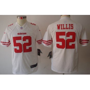 Nike San Francisco 49ers #52 Patrick Willis White Limited Kids Jersey