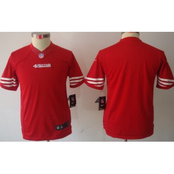 Nike San Francisco 49ers Blank Red Limited Kids Jersey