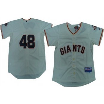 San Francisco Giants #48 Pablo Sandoval Cream Kids Jersey