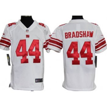 Nike New York Giants #44 Ahmad Bradshaw White Game Kids Jersey