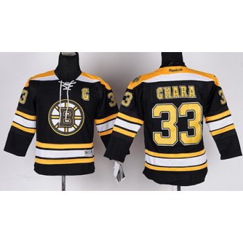 Boston Bruins #33 Zdeno Chara Black Kids Jersey