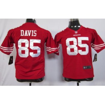 Nike San Francisco 49ers #85 Vernon Davis Red Game Kids Jersey