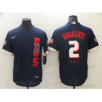 Men Boston Red Sox 2 Bogaerts Blue 2021 All Star Elite Nike MLB Jersey