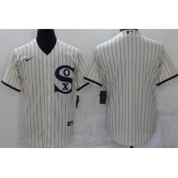 Men's Chicago White Sox Blank Cream 2021 Field of Dreams Cool Base Jersey