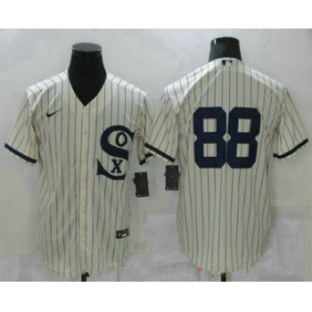 Men's chicago white sox #88 luis robert 2021 cream field of dreams cool base stitched nike jersey