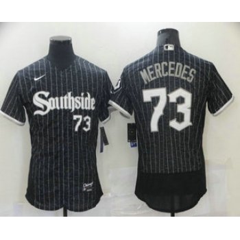 Men's Chicago White Sox #73 Yermin Mercedes Black 2021 City Connect Stitched MLB Flex Base Nike Jersey