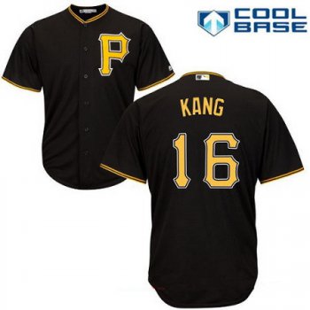 Men's Pittsburgh Pirates #16 Jung-ho Kang Black Alternate Stitched MLB Majestic Cool Base Jersey