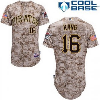 Men's Pittsburgh Pirates #16 Jung-ho Kang Camo Alternate Stitched MLB Majestic Cool Base Jersey