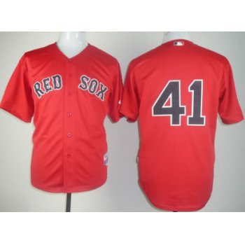 Boston Red Sox #41 Mitchell Boggs Red Jersey
