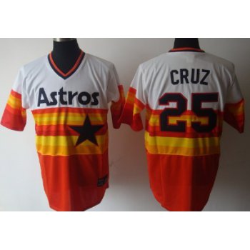 Houston Astros #25 Jose Cruz Rainbow Throwback Jersey