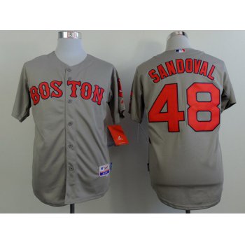 Boston Red Sox #48 Pablo Sandoval 2014 Gray Jersey