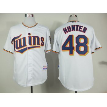 Minnesota Twins #48 Torii Hunter 2015 White Jersey