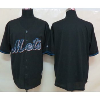 New York Mets Blank Black Fashion Jersey
