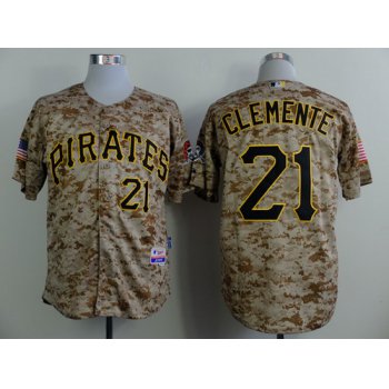 Pittsburgh Pirates #21 Roberto Clemente 2014 Camo Jersey