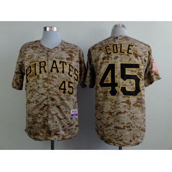 Pittsburgh Pirates #45 Gerrit Cole 2014 Camo Jersey