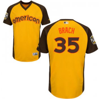 Men's American League Baltimore Orioles #35 Brad Brach Gold 2016 MLB All-Star Cool Base Collection Jersey