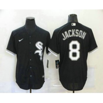Men's Chicago White Sox #8 Bo Jackson Black Stitched MLB Cool Base Nike Jersey