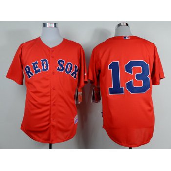 Boston Red Sox #13 Hanley Ramirez Red Jersey
