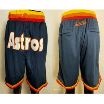 Men's Houston Astros Navy Blue Just Don Shorts Swingman Shorts