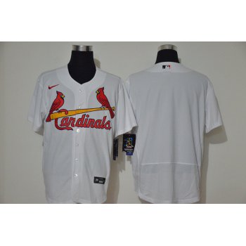 Men's St. Louis Cardinals Blank White Stitched MLB Flex Base Nike Jersey