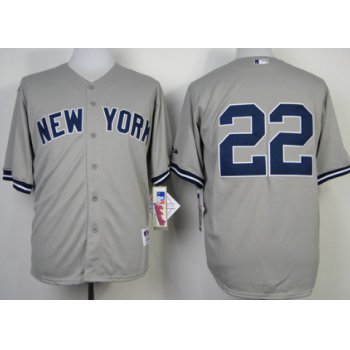 New York Yankees #22 Jacoby Ellsbury Gray Jersey
