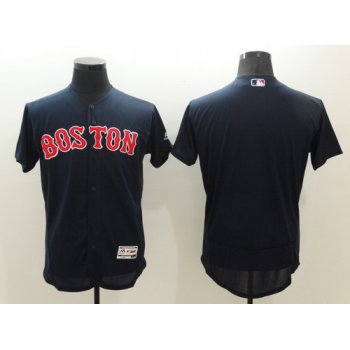 Men's Boston Red Sox Blank Navy Blue 2016 Flexbase Majestic Baseball Jersey