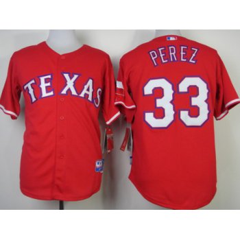 Texas Rangers #33 Martin Perez 2014 Red Jersey
