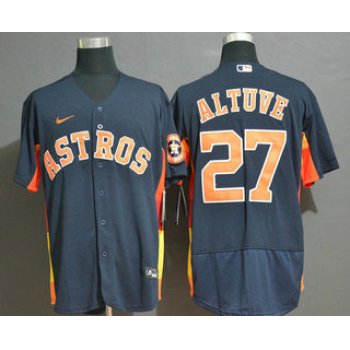 Men's Houston Astros #27 Jose Altuve Navy Blue Stitched MLB Flex Base Nike Jersey