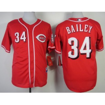 Cincinnati Reds #34 Homer Bailey Red Jersey
