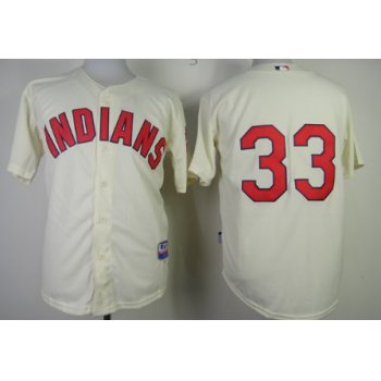 Cleveland Indians #33 Nick Swisher Cream Jersey